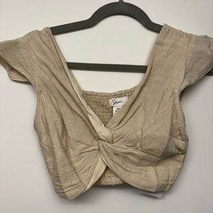 NEW with TAGS. Canvas Crop top!